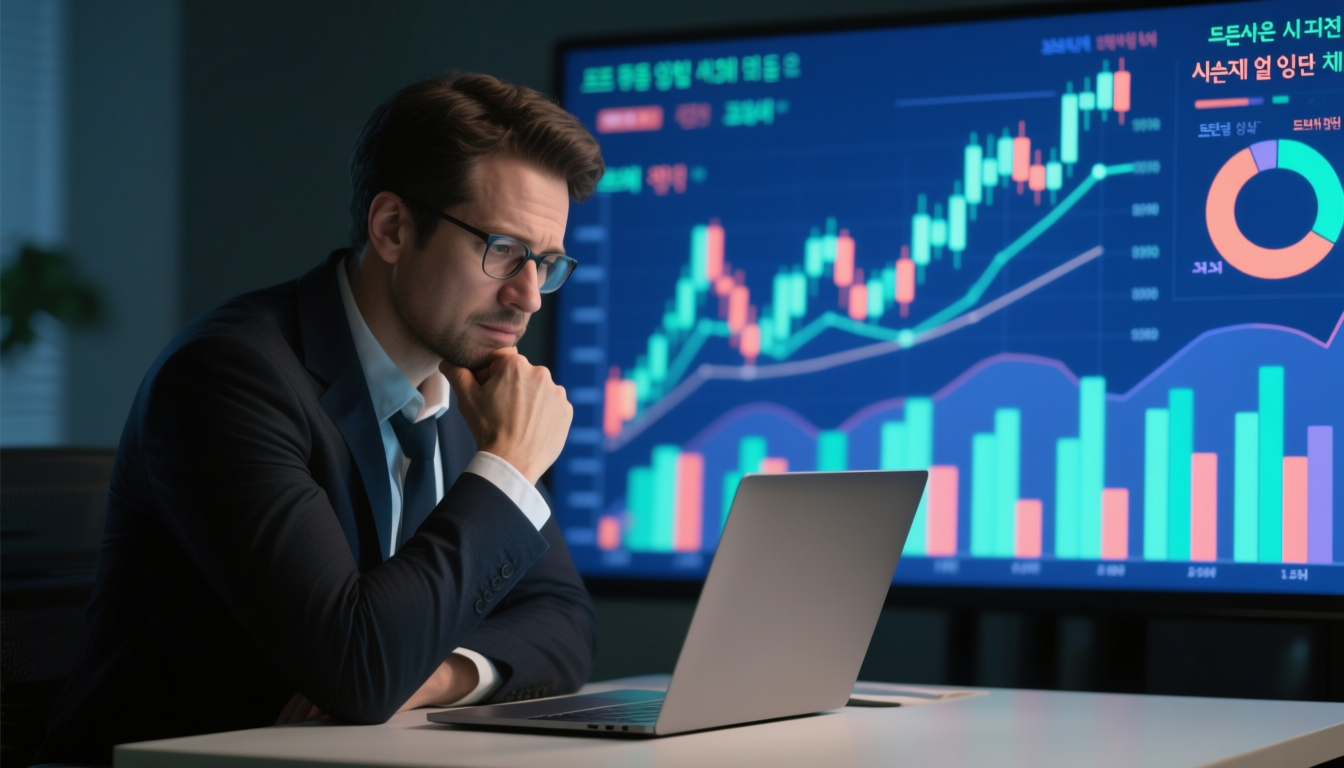 현명한 투자 전략을 고민하는 투자자의 모습